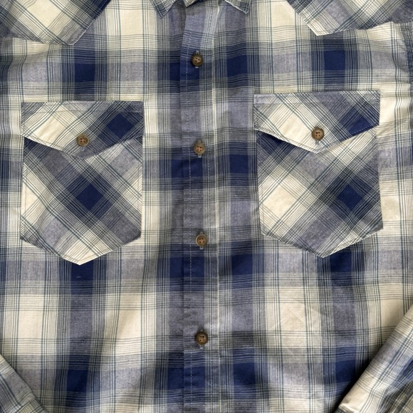 Wrangler Men's Long Sleeve Casual Shirt Size Medium Regular Fit Cotton Blend - Picture 10 of 10